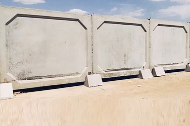 دیوار پیش ساخته بتنی طرح ساده کد 1