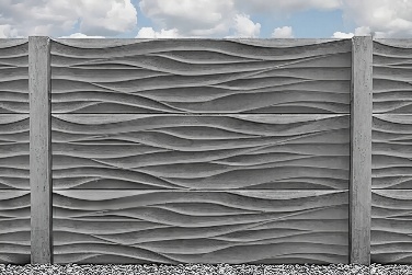 دیوار پیش ساخته بتنی طرح موج دار تک رو نما