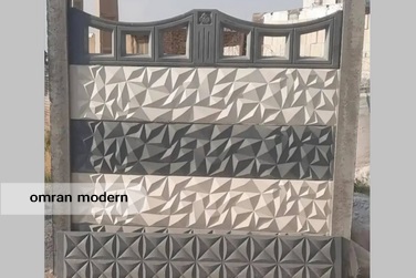 دیوار پیش ساخته بتنی طرح سه بعدی تک رو نما کد 1