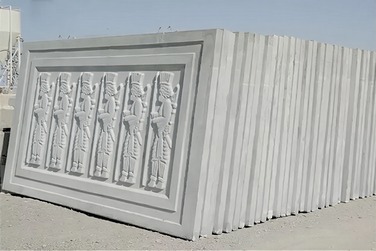 دیوار پیش ساخته بتنی طرح هخامنشی دو رو نما