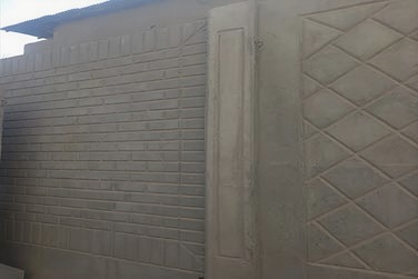 دیوار پیش ساخته بتنی طرح آجری تک رو نما کد 2