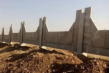 دیوار پیش ساخته بتنی طرح ساده U