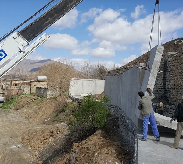 دیوار آماده بتنی