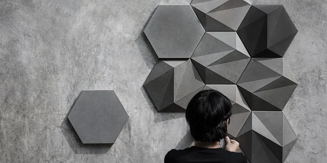 بتن اکسپوز طرح دار