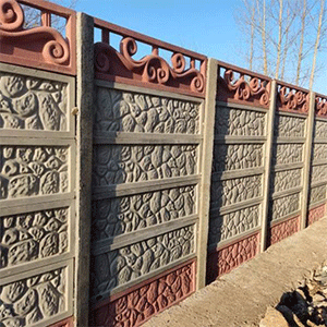 دیوار پیش ساخته بتنی باغی سفارشی و طرح دار