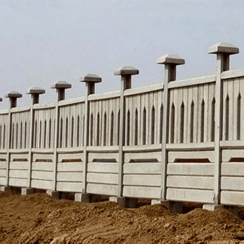 دیوار پیش ساخته بتنی طرح آجری و نرده ای