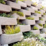 گلدان بتنی بیضی (گلفوژ اطلس)