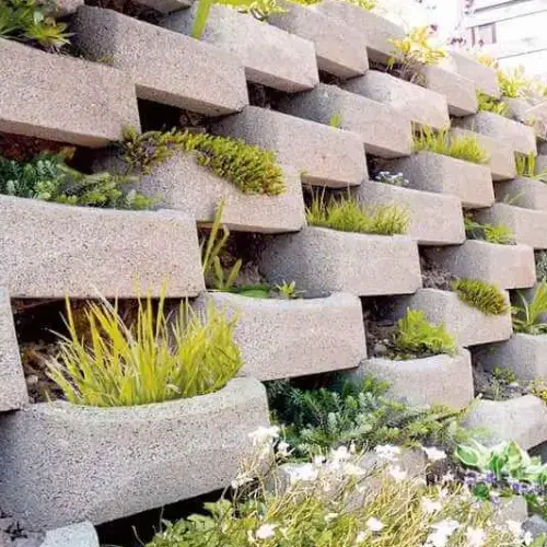 گلدان بتنی بیضی (گلفوژ اطلس)