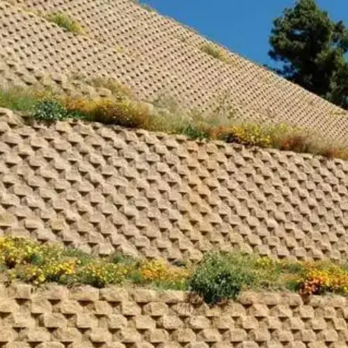 گلدان بتنی مستطیلی کف نیم باز (گلفوژ) تیپ 1