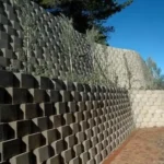 گلدان بتنی مستطیلی کف نیم باز (گلفوژ) تیپ 1